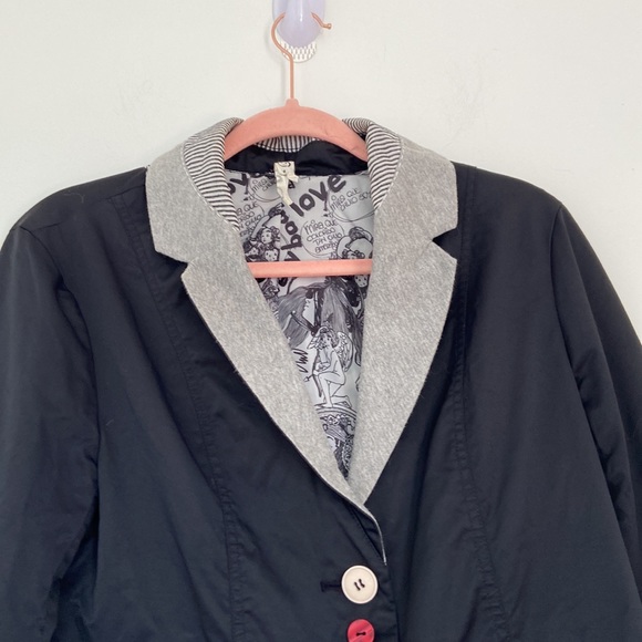 Desigual black colorful buttons blazer - Picture 2 of 11